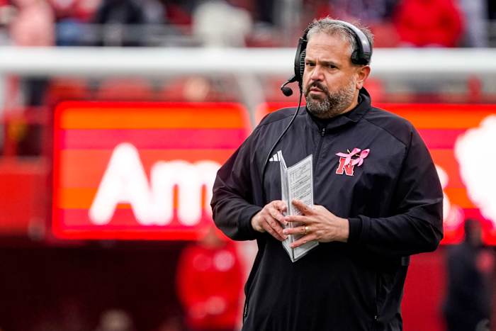 NU vs. Purdue 2023 - Matt Rhule stands on sidelines